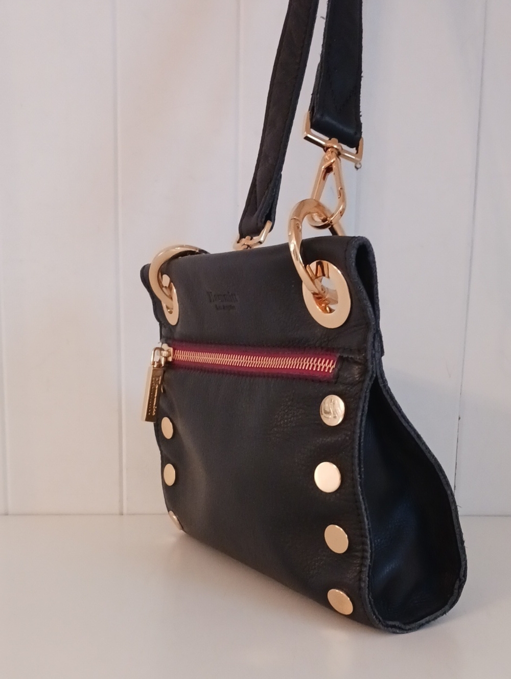HAMMITT BLK LEATHER CROSS BODY - Picture 3 of 10
